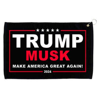 Trump Musk Make America Great Again 2024 Election Grommeted Golf Towel