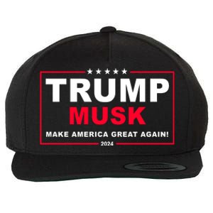 Trump Musk Make America Great Again 2024 Election Wool Snapback Cap