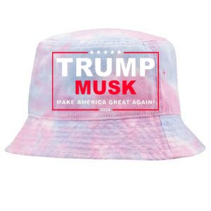 Trump Musk Make America Great Again 2024 Election Tie-Dyed Bucket Hat