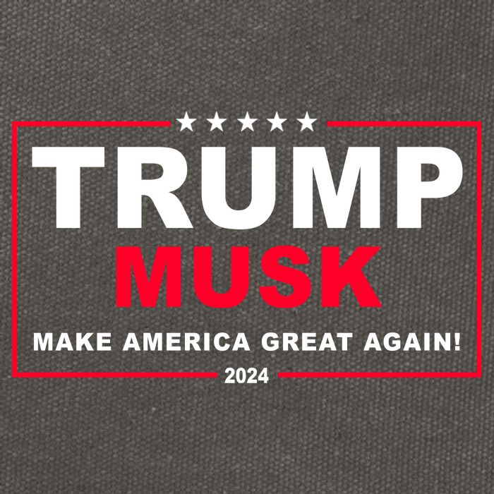Trump Musk Make America Great Again 2024 Election Cotton Canvas Backpack