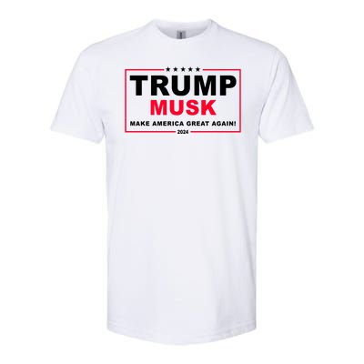 Trump Musk Make America Great Again 2024 Election Softstyle® CVC T-Shirt