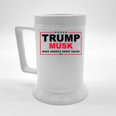 Trump Musk Make America Great Again 2024 Election Beer Stein