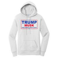 Trump Musk Make America Great Again 2024 Political Women's Pullover Hoodie