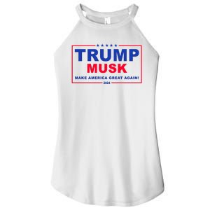 Trump Musk Make America Great Again 2024 Political Women's Perfect Tri Rocker Tank