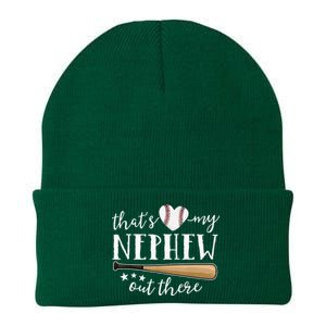 Thats My Nephew Out There Baseball Aunt Auntie Mothers Day Knit Cap Winter Beanie