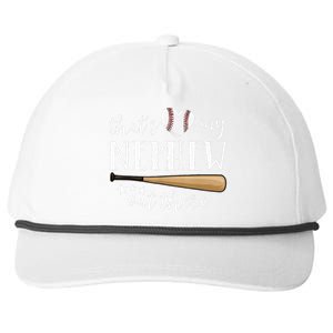 Thats My Nephew Out There Baseball Aunt Auntie Mothers Day Snapback Five-Panel Rope Hat