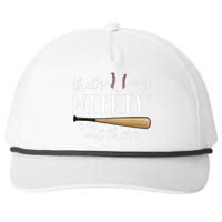 Thats My Nephew Out There Baseball Aunt Auntie Mothers Day Snapback Five-Panel Rope Hat