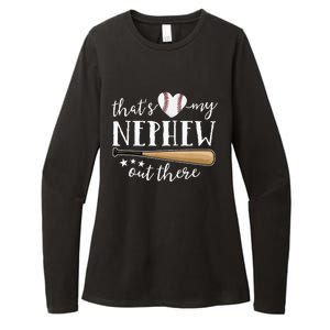 Thats My Nephew Out There Baseball Aunt Auntie Mothers Day Womens CVC Long Sleeve Shirt