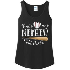 Thats My Nephew Out There Baseball Aunt Auntie Mothers Day Ladies Essential Tank