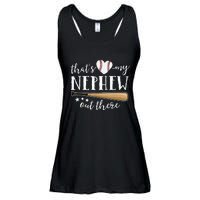 Thats My Nephew Out There Baseball Aunt Auntie Mothers Day Ladies Essential Flowy Tank