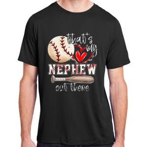 That's My Nephew Out There Baseball Aunt for Mothers Day Adult ChromaSoft Performance T-Shirt