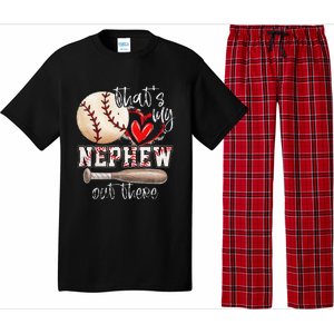 That's My Nephew Out There Baseball Aunt for Mothers Day Pajama Set