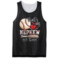 That's My Nephew Out There Baseball Aunt for Mothers Day Mesh Reversible Basketball Jersey Tank