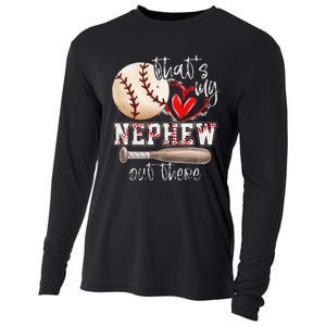 That's My Nephew Out There Baseball Aunt for Mothers Day Cooling Performance Long Sleeve Crew