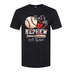 That's My Nephew Out There Baseball Aunt for Mothers Day Softstyle CVC T-Shirt