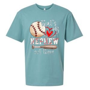 That's My Nephew Out There Baseball Aunt for Mothers Day Sueded Cloud Jersey T-Shirt