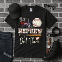 That's My Nephew Out There Baseball Aunt for Mothers Day Tall T-Shirt