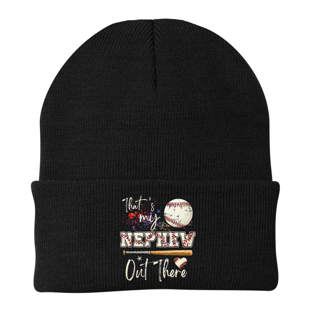 That's My Nephew Out There Baseball Aunt for Mothers Day Beanie