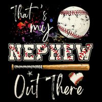 That's My Nephew Out There Baseball Aunt for Mothers Day Flat Bill Trucker Hat