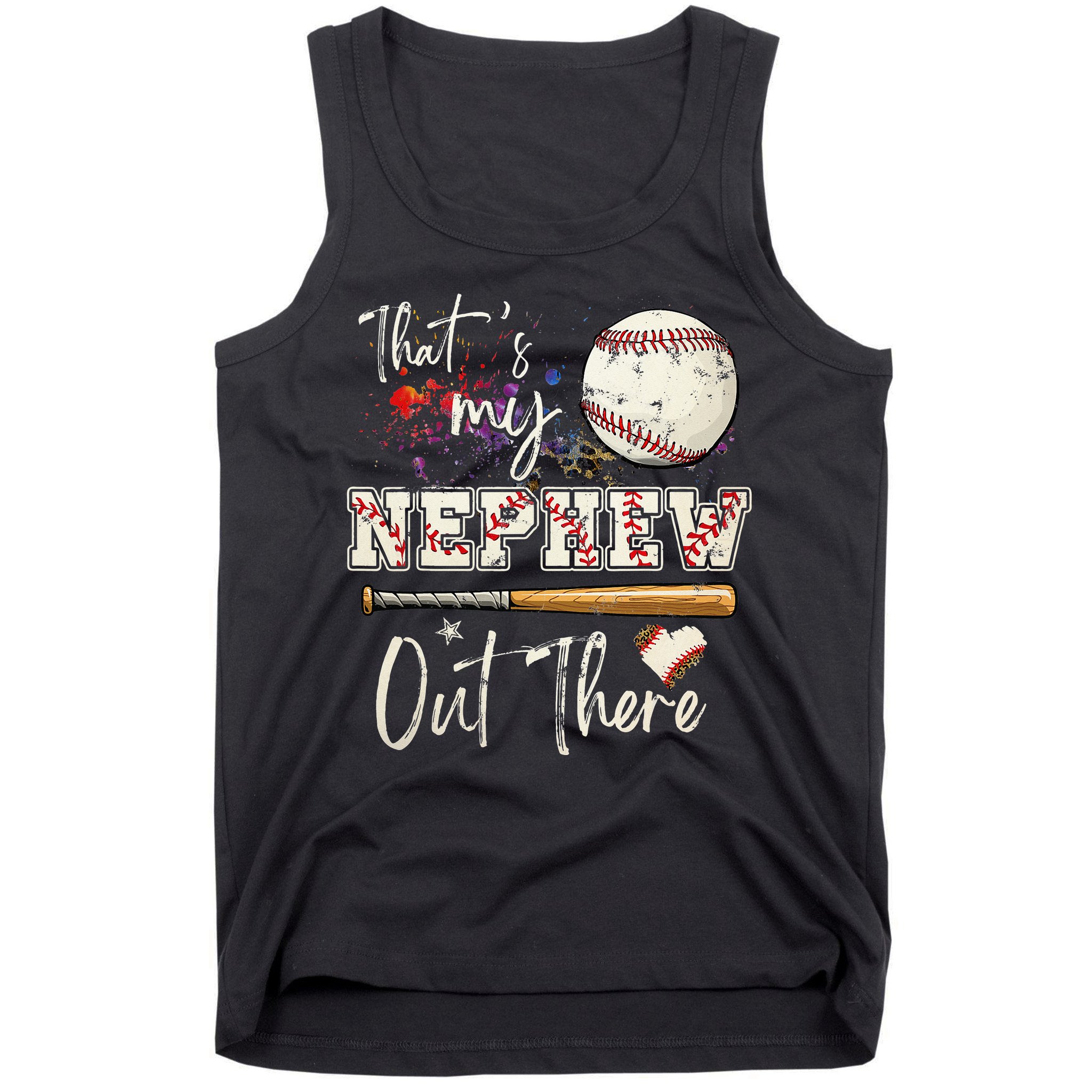 That's My Nephew Out There Baseball Aunt for Mothers Day Tank Top