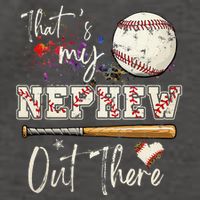 That's My Nephew Out There Baseball Aunt for Mothers Day Vector Backpack