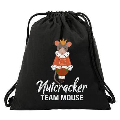 Team Mouse Nutcracker Christmas Dance Funny Soldier Drawstring Bag