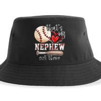 That's My Nephew Out There Baseball Aunt Auntie Mothers Day Sustainable Bucket Hat