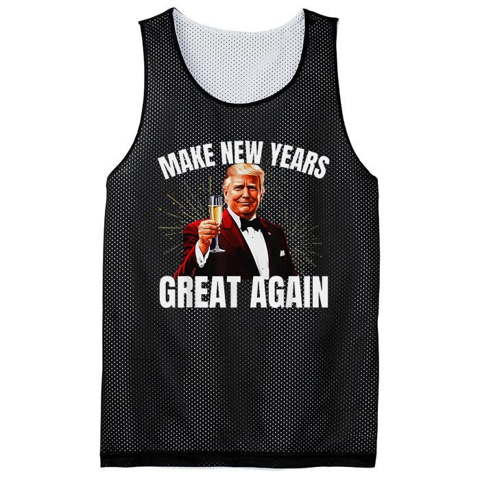 Trump Make New Year Great Again Happy New Years Eve Day 2025 Gift Mesh Reversible Basketball Jersey Tank