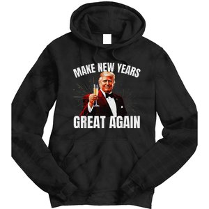 Trump Make New Year Great Again Happy New Years Eve Day 2025 Gift Tie Dye Hoodie