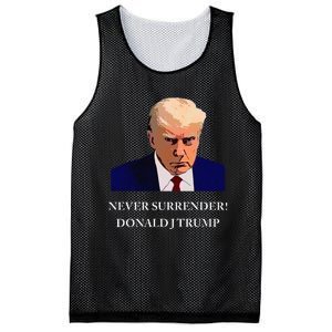 Trump Mugshot Never Surrender Funny Trump 2024 Mesh Reversible Basketball Jersey Tank