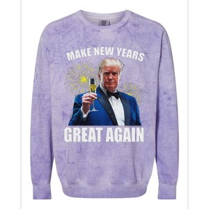 Trump Make New Year Great Again Colorblast Crewneck Sweatshirt