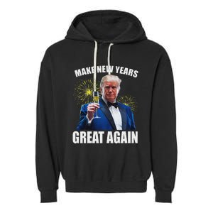 Trump Make New Year Great Again Garment-Dyed Fleece Hoodie