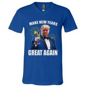 Trump Make New Year Great Again V-Neck T-Shirt