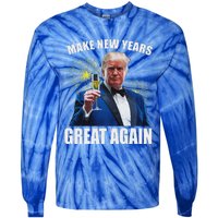 Trump Make New Year Great Again Tie-Dye Long Sleeve Shirt