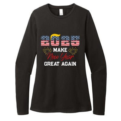 Trump Make New Year Great Again Happy New Years Eve Day 2025 Womens CVC Long Sleeve Shirt