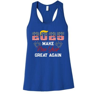 Trump Make New Year Great Again Happy New Years Eve Day 2025 Women's Racerback Tank