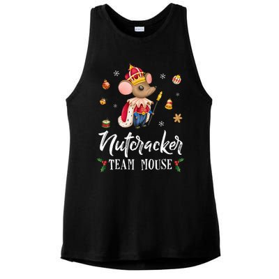 Team Mouse Nutcracker Christmas Dance Soldier Ladies PosiCharge Tri-Blend Wicking Tank