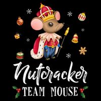 Team Mouse Nutcracker Christmas Dance Soldier Button