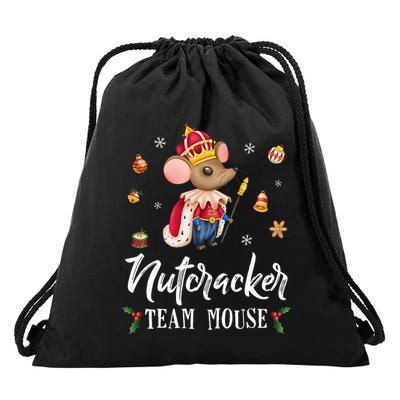 Team Mouse Nutcracker Christmas Dance Soldier Drawstring Bag