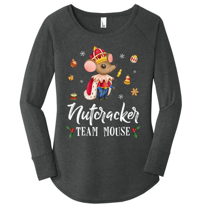 Team Mouse Nutcracker Christmas Dance Soldier Women's Perfect Tri Tunic Long Sleeve Shirt