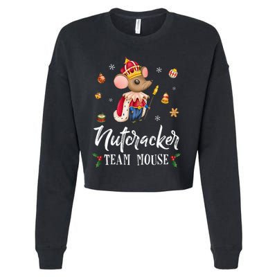 Team Mouse Nutcracker Christmas Dance Soldier Cropped Pullover Crew