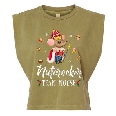 Team Mouse Nutcracker Christmas Dance Soldier Garment-Dyed Women's Muscle Tee