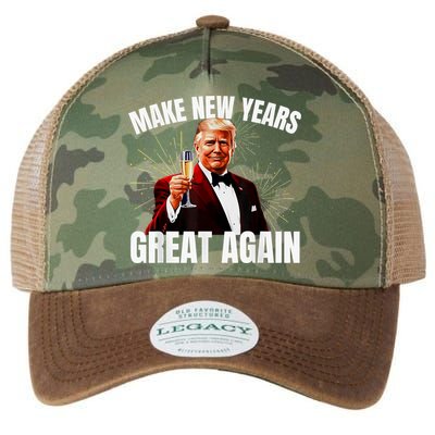 Trump Make New Year Great Again Happy New Years Eve Day 2025 Legacy Tie Dye Trucker Hat