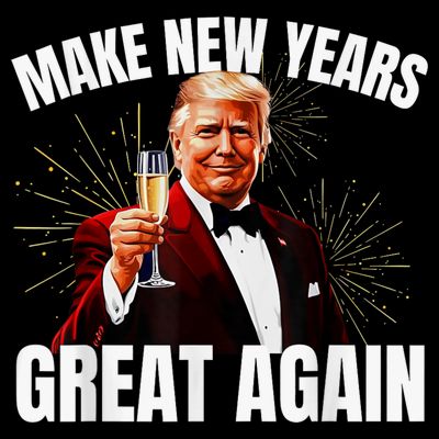 Trump Make New Year Great Again Happy New Years Eve Day 2025 T-Shirt