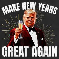 Trump Make New Year Great Again Happy New Years Eve Day 2025 Adult Drive Performance Visor