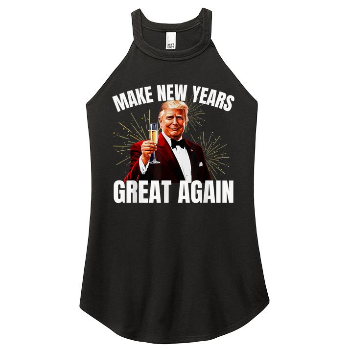 Trump Make New Year Great Again Happy New Years Eve Day 2025 Women's Perfect Tri Rocker Tank