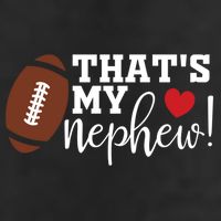 That's My Nephew Aunt Biggest Fan Football Game Day 7 Panel Mesh Trucker Snapback Hat