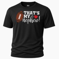 That's My Nephew Aunt Biggest Fan Football Game Day Cooling Performance Crew T-Shirt
