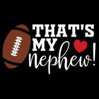 That's My Nephew Aunt Biggest Fan Football Game Day Cooling Performance Crew T-Shirt