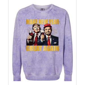 Trump Make New Year Great Again Happy New Years Eve Day Colorblast Crewneck Sweatshirt